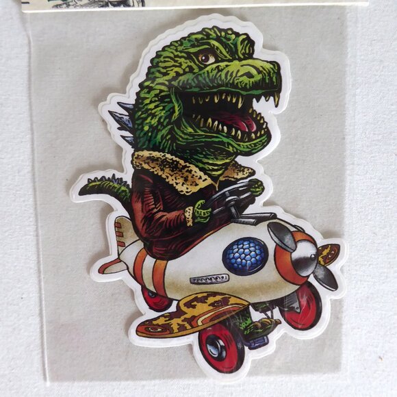 NEW GODZILLA MECHAGODZILLA MOTHRA JAPAN KAIJU MONSTERS VINYL DECAL STICKER LOT - Picture 3 of 6